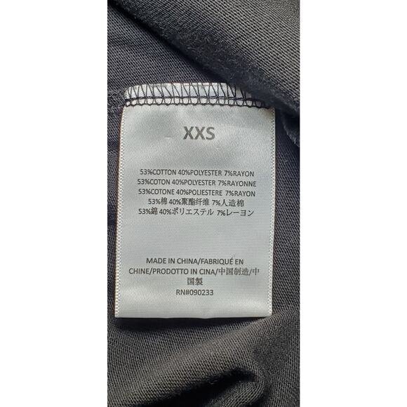 Fear of God Essentials Sz XXS Dark Black Short Sleeve Women’s T-Shirt C11-14 - Picture 6 of 8